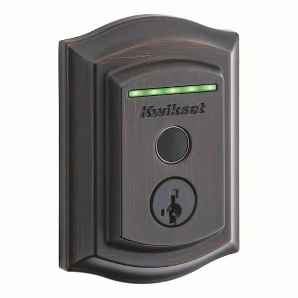 Halo Touch Traditional Fingerprint Deadbolt, Built-in Wifi and SmartKey Backup Venetian Bronze Finish